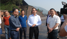 乐山市副市长罗新礼带队视察太阳成集团tyc151cc绿色出产工作